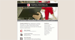 Desktop Screenshot of champion-industries.com